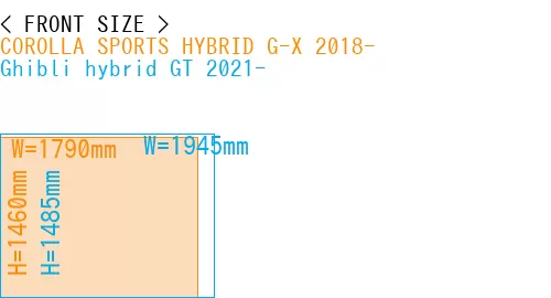 #COROLLA SPORTS HYBRID G-X 2018- + Ghibli hybrid GT 2021-